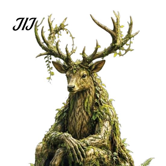 Enchanting Pathway Yard Art Woodland Spirit Garden Stake, Forest Animal Decor, 3D Rustic Lover Gifts Statue for Fairy Patio Planter & Outdoor Display
