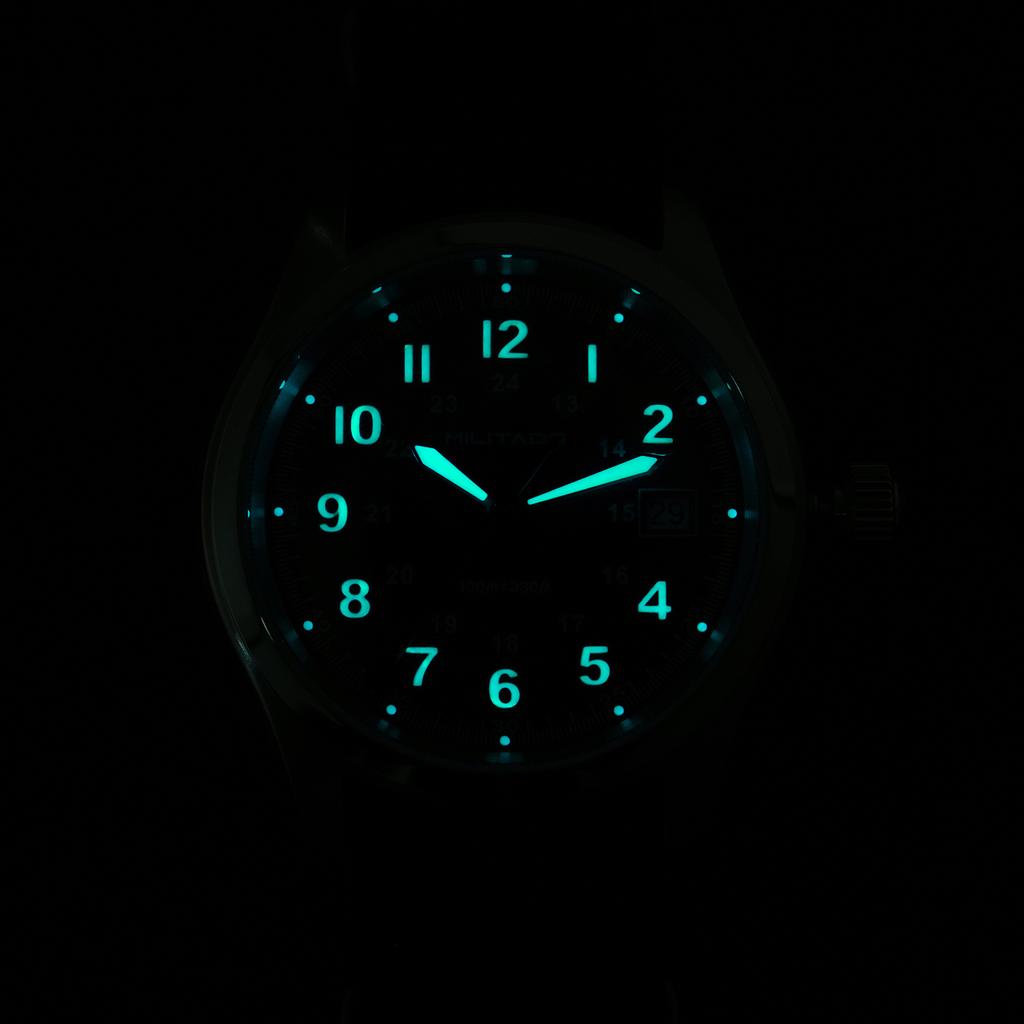 Militado ML08 V2 Военные часы VH31 Ronda 515 Кварцевый механизм Двойное сапфировое стекло Люминесцентные C3 BGW9 Водонепроницаемые 10 Бар