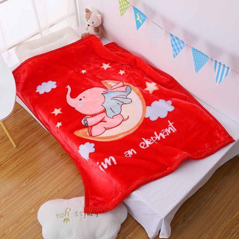 Soft Double-Layer Baby Blanket Toddler Nap Time Winter Warm Throw Kids Nursery Daycare Use
