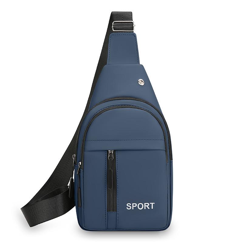 Новая Мода Простая Нагрудная Сумка Мужская Новая Тенденция Повседневная Наплечная Сумка Корейская Уличная Деловая Нагрудная Сумка через Плечо.