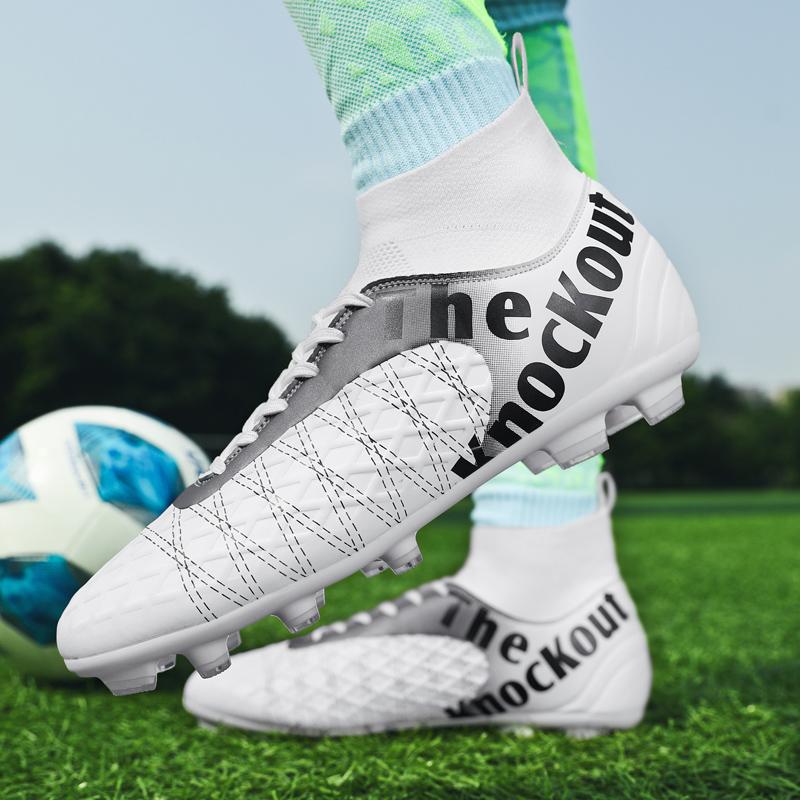 31-48 унисекс футбольные бутсы с длинными ногтями мужские/женские высокоэластичные носки тренировочные художественные детские футбольные бутсы Grassland