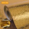 Kitchen Backsplash Wallpaper Stickers Oil Proof Waterproof Aluminum Foil Self Adhesive Heat Paper Sticker for Shelf Liner Countertop Drawer