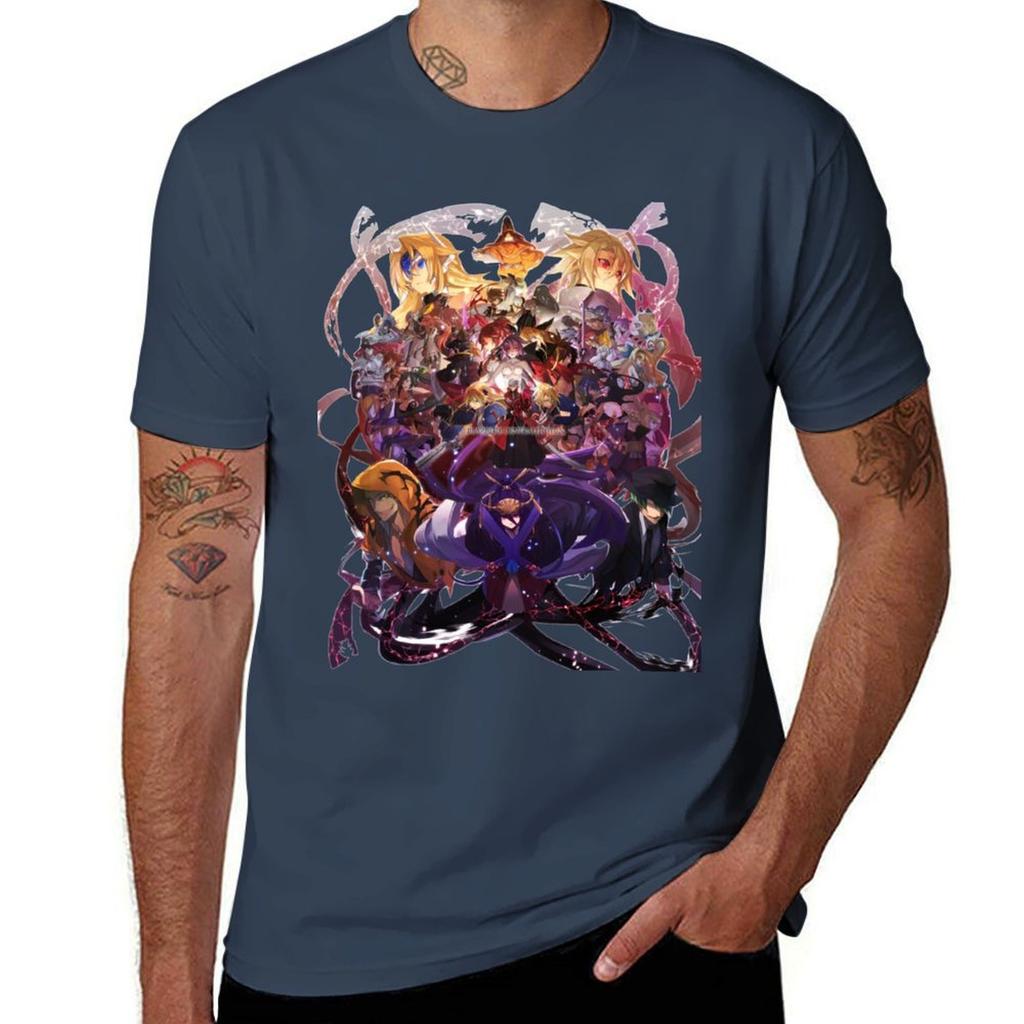 Blazblue All Characters T-shirt Funny T Shirts Cotton T Shirts Cotton 100% Man Tshirt T-shirt
