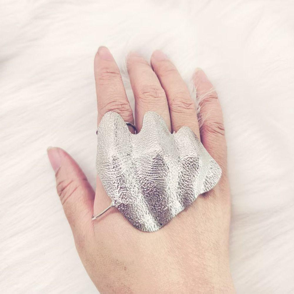 Funny Irregular Ring Exquisite Finger Accessories Creative Wrinkled Joint Ring Women Men