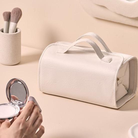 Косметичка для хранения со съемными отделениями и ручкой, водонепроницаемая дорожная косметичка большой емкости