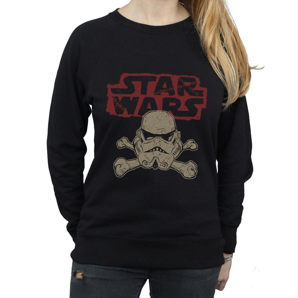 Star Wars Womens/Ladies Stormtrooper Skull Logo Sweatshirt