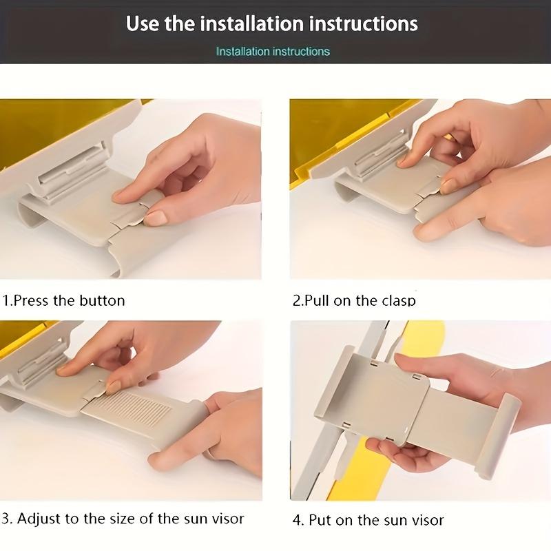 2 In 1 For Day And Night Anti Glare Anti Strong Light Sun Visor For Car Driver Anti Snow Reflective Anti High Beam