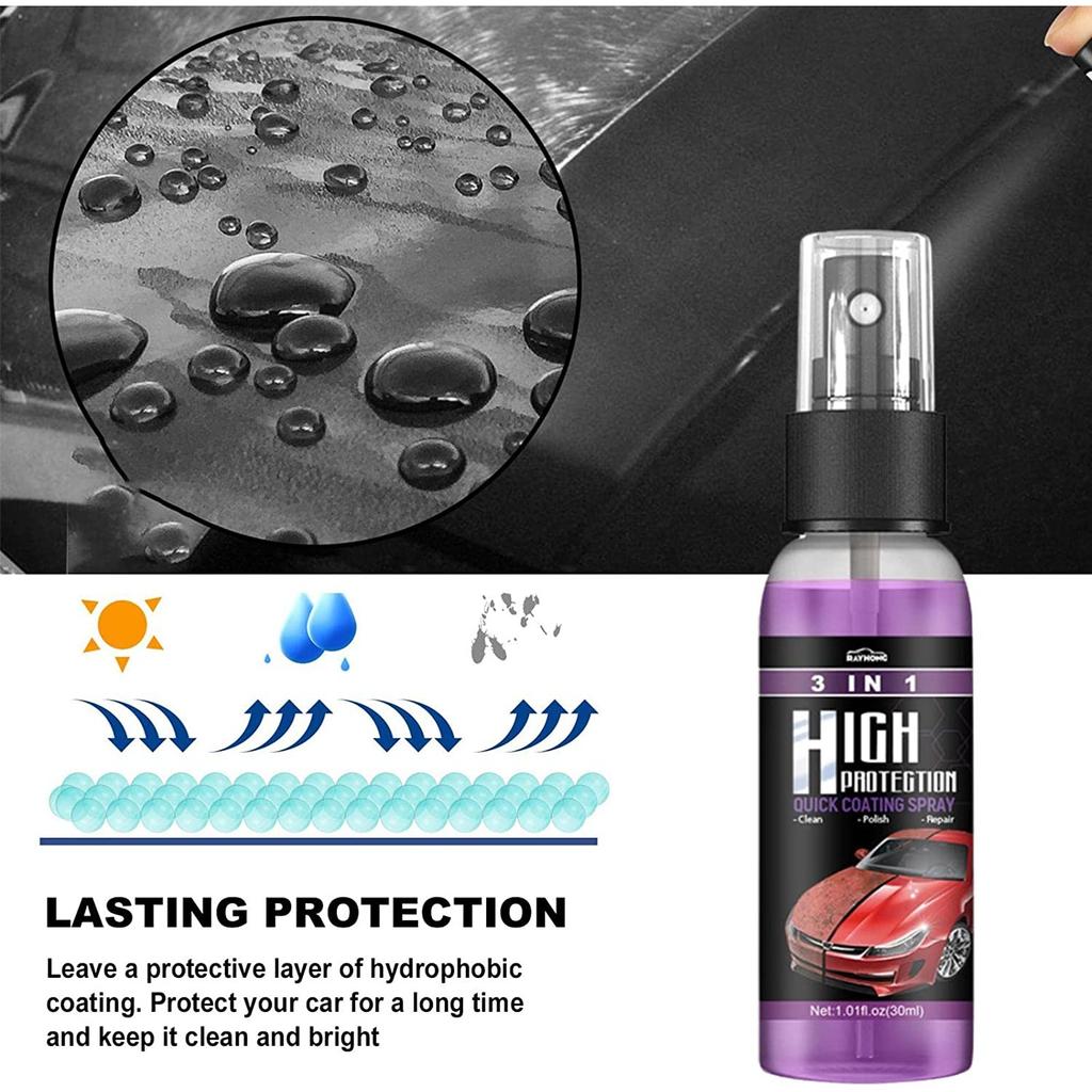 Автомобильный нано-спрей для ремонта, нано-спрей 3-в-1 для удаления автомобильных царапин, ремонт автомобильной краски, наружный реставратор, керамическое спрей-покрытие, спрей для быстрого нанесения покрытия, автомобильный полироль