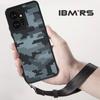 (Comes with Wrist Strap)ibmrs [Military Design] for Xiaomi Redmi Note 12 4G Case ,  Camo Transparent Matte Black