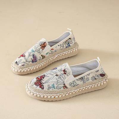 Модные классические лоферы CRLAYDK для женщин, эспадрильи слипоны, нарядная повседневная легкая обувь, женские дышащие принтованные мягкие балетки