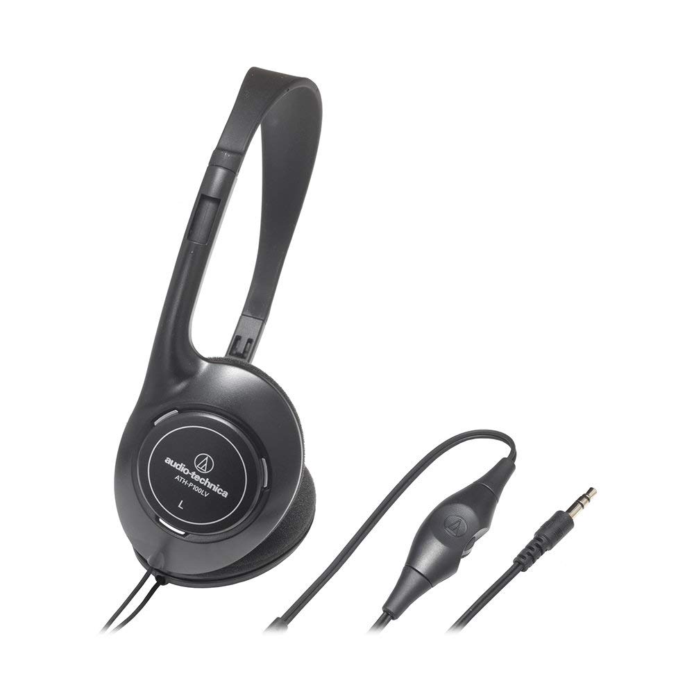 Проводные для Black Audio-Technica ATH-P100LV Наушники, 5,0 м, Открытого типа, Накладные, ТВ,
