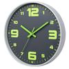 HZDHCLH Wall Automatically Glows When Continuous Second Large Luminous Wall Arabic Visible Day or Easy To Diameter 30cm Clock, Radio-Controlled Clock,