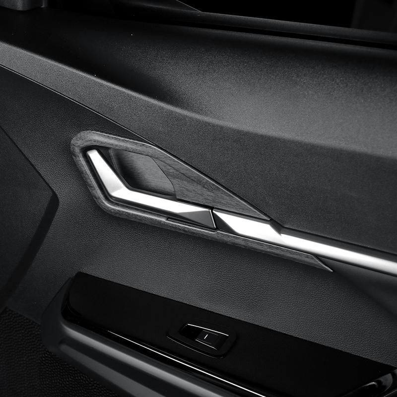 4Pcs Carbon Black ABS Door Bowl Molding Trim Decorative Strip Cover for SSANGYONG TORRES/TORRES-EVX/ACTYON -2026 LHD/RHD