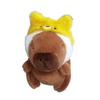 Cute Toy Simulation Capybara Pendant Cartoon Capybara Fluffty Animal Doll  Birthday Gift