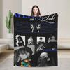 Ayliva Singer Tour 2025 Plush Blankets Boy Girl  Flannel Bedding Throws For Home Decor Soft Warm Design Quality Bedspread Gift