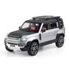 1/24 Rover Defender SUV Alloy Car Model Diecast & Toy Vehicles Metal Car Model Simulation Sound and Light Kids Gift
