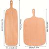 1Pc Beechwood Multipurpose Tray - Serving Board for Breakfast, Coffee Shop, Pizza, Bread, Fruit, Vegetable & Party Sushi