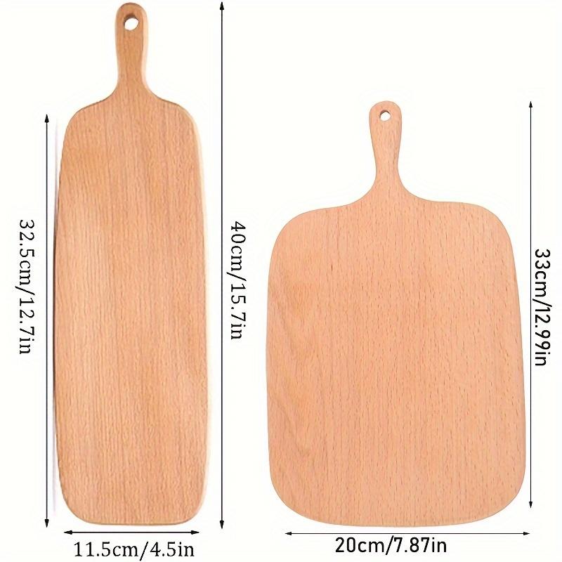 1Pc Beechwood Multipurpose Tray - Serving Board for Breakfast, Coffee Shop, Pizza, Bread, Fruit, Vegetable & Party Sushi