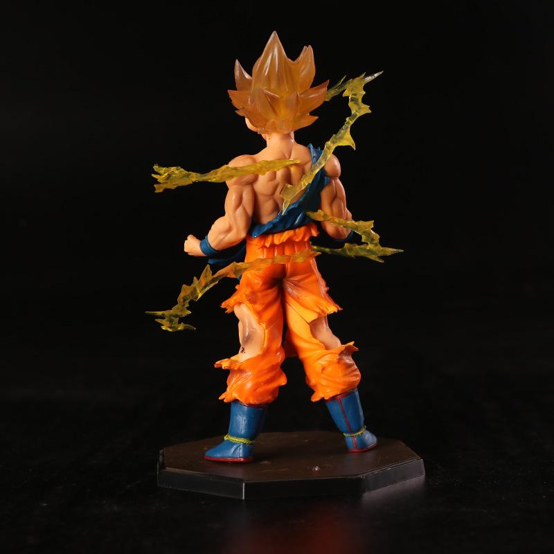 17 см аниме-фигурка Dragon Ball Z Super Saiyan Son Goku, экшн-фигурка, модель игрушки, Коллекционная модель, украшение для куклы, подарок для детей