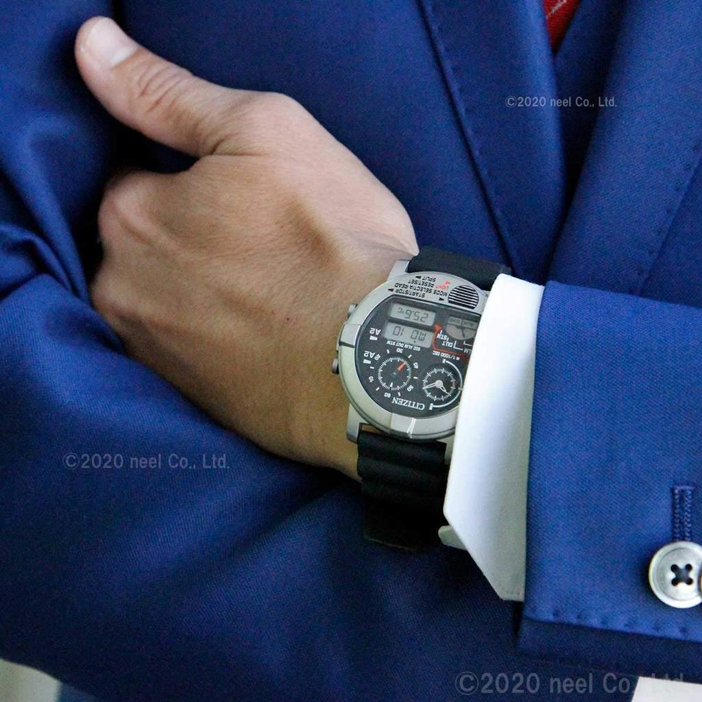 Citizen Ана-Цифровые часы с термометром JG0070-11E Эксклюзивная модель для розничных магазинов для мужчин и женщин