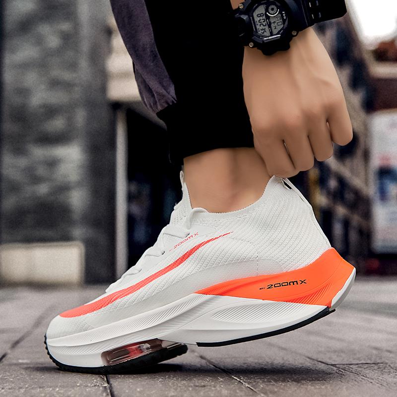 Кроссовки унисекс, модные мужские кроссовки со шнуровкой и круглым носком, амортизирующие кроссовки для бега, женские кроссовки для тренировок, дышащие, для пар, теннисные туфли