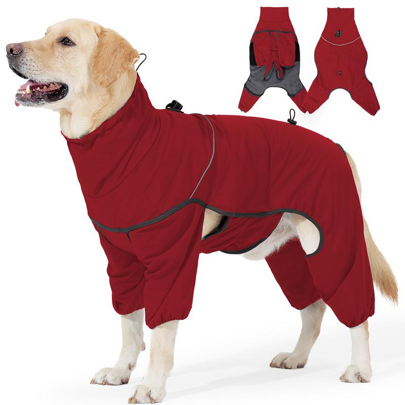 Dog Outdoor Jacket Waterproof Reflective Pet Coat Vest Winter Warm Cotton Dogs Clothing for Large Middle Dogs Labrador