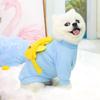 Собаки, кошки, милая одежда на молнии, товары для домашних животных, желтая медвежья лягушка, теплая одежда из лягушки Бишон