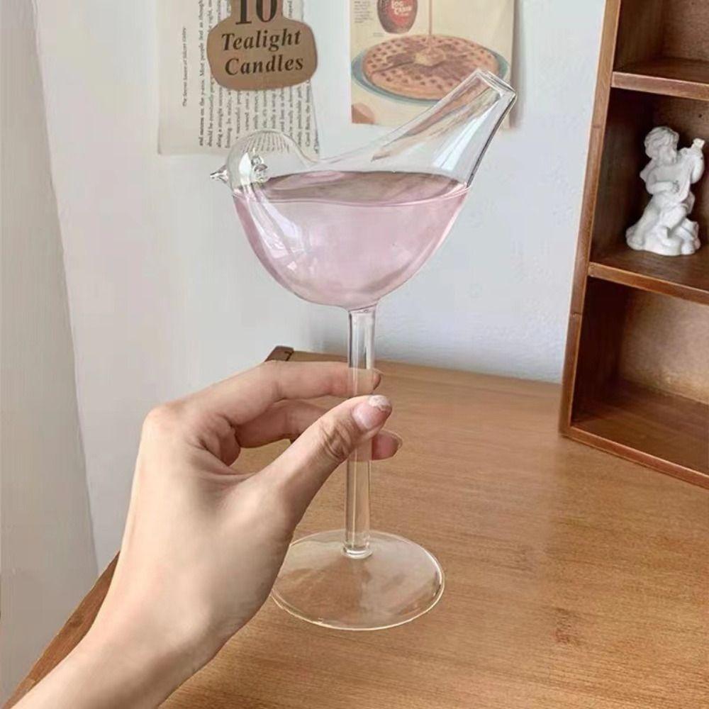 Бокал для сока в форме птицы, креативные бокалы для вина, молекулярная гастрономия, стеклянный бокал, для дома