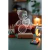 Gift For Valentine 3d Love Teddy Bear 16 Colors Decorative 16 Colored Led Lamp
