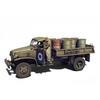 MiniArt Грузовик армии США G7107 4x4 времен Второй мировой войны с 8 бочками и 1 набором пластиковых моделей MA35380 1/35 США. 1,5 т Фигура,