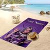 Billie Eilish Custom Beach Towel, Print Your Name Text Lightweight Absorbent Towel for Swimming Travel