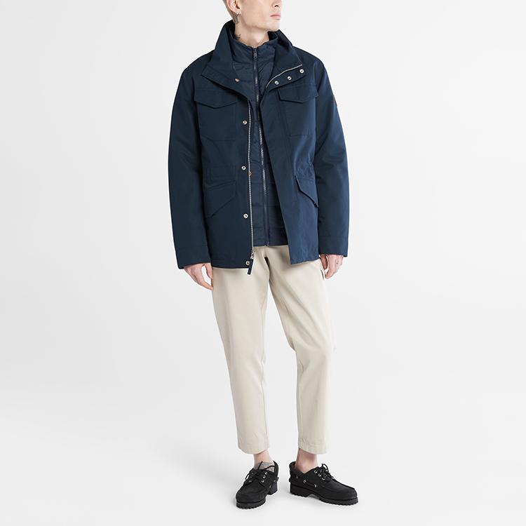 Timberland Мужская пуховая куртка Темно-сапфировый синий A69RN-433