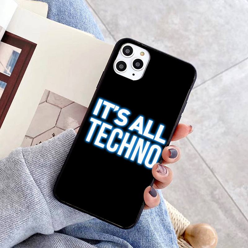 Чехол для телефона Techno Music для iPhone 11 12 13 Mini Pro Max 8 7 6 6S Plus X 5 SE 2020 XR XS Funda Case