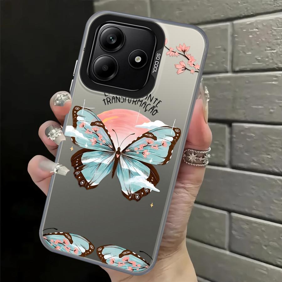 Case for Xiaomi Redmi Note 9 10 A1 A2 Plus 9C A5 K60 14C 10C 12C 13C 9T Back Phone Cover Creative Butterfly Art