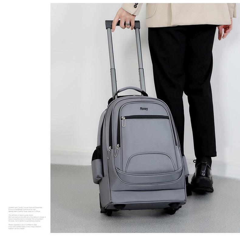 Стильный рюкзак на колесиках для студентов 2024 года - Большая вместимость для мужчин и женщин