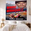 Marc Mrquez Custom Your Name Wall Decor Tapestry Art For Pet Memorial Birthdaywedding Party Backdrop Family Gift