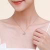 Tancise S925 Sterling Silver Luxury Butterfly Necklace Simple Pendant Necklace Temperament Clavicle Chain.
