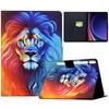 Leather Case for Samsung Galaxy Tab S10 Lite/S10 FE/S9 FE/S9 Pattern Painting Card Slots Stand Tablet Cover with Auto Sleep/Wake