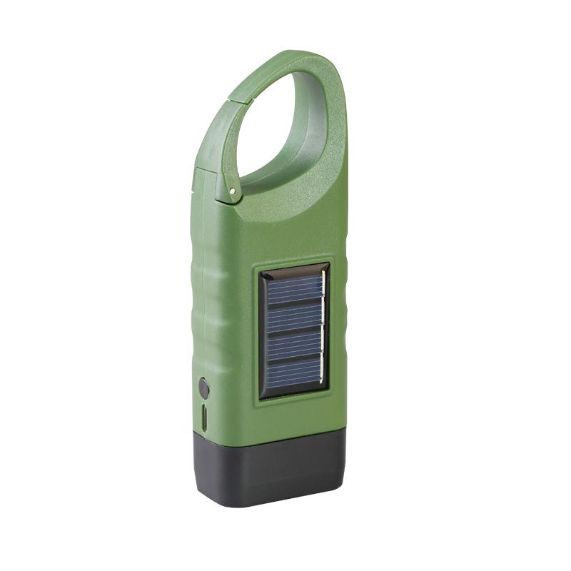 Solar Hand Crank Multi-Functional Emergency Camping Light - Portable Outdoor Power Generation Flashlight