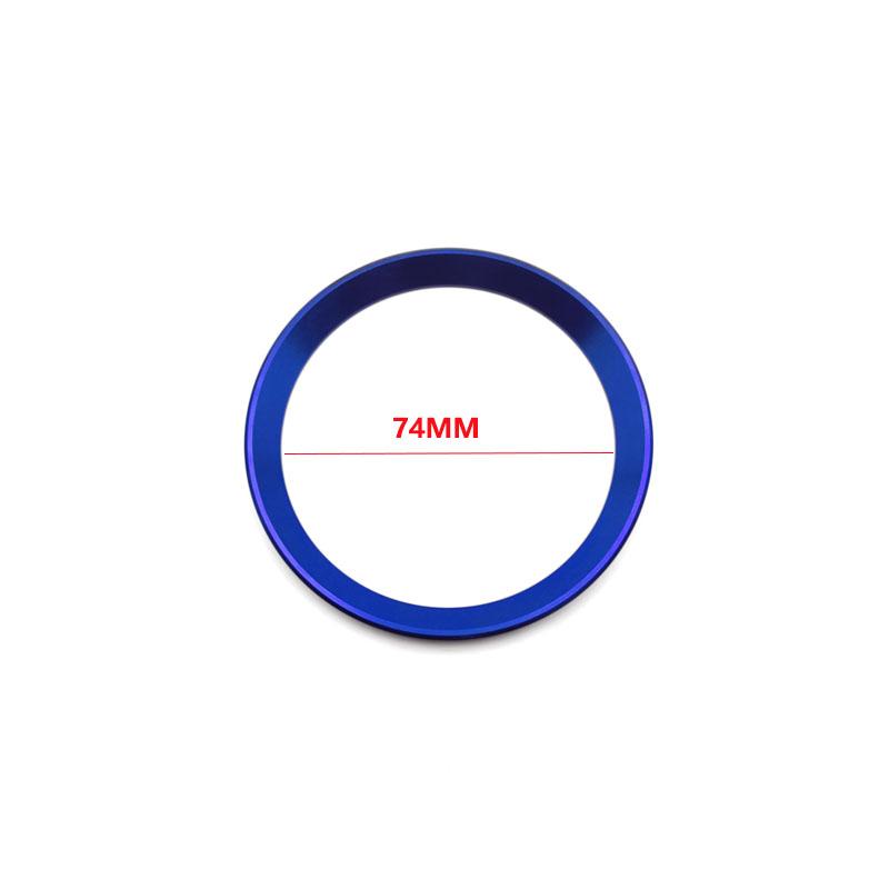 BLT1 1 Piece Front and Rear Logos 82mm/74mm Front and Rear Badge Decorative Rings Suitable for BMW 3 Series 5 Series 320LI 520LI