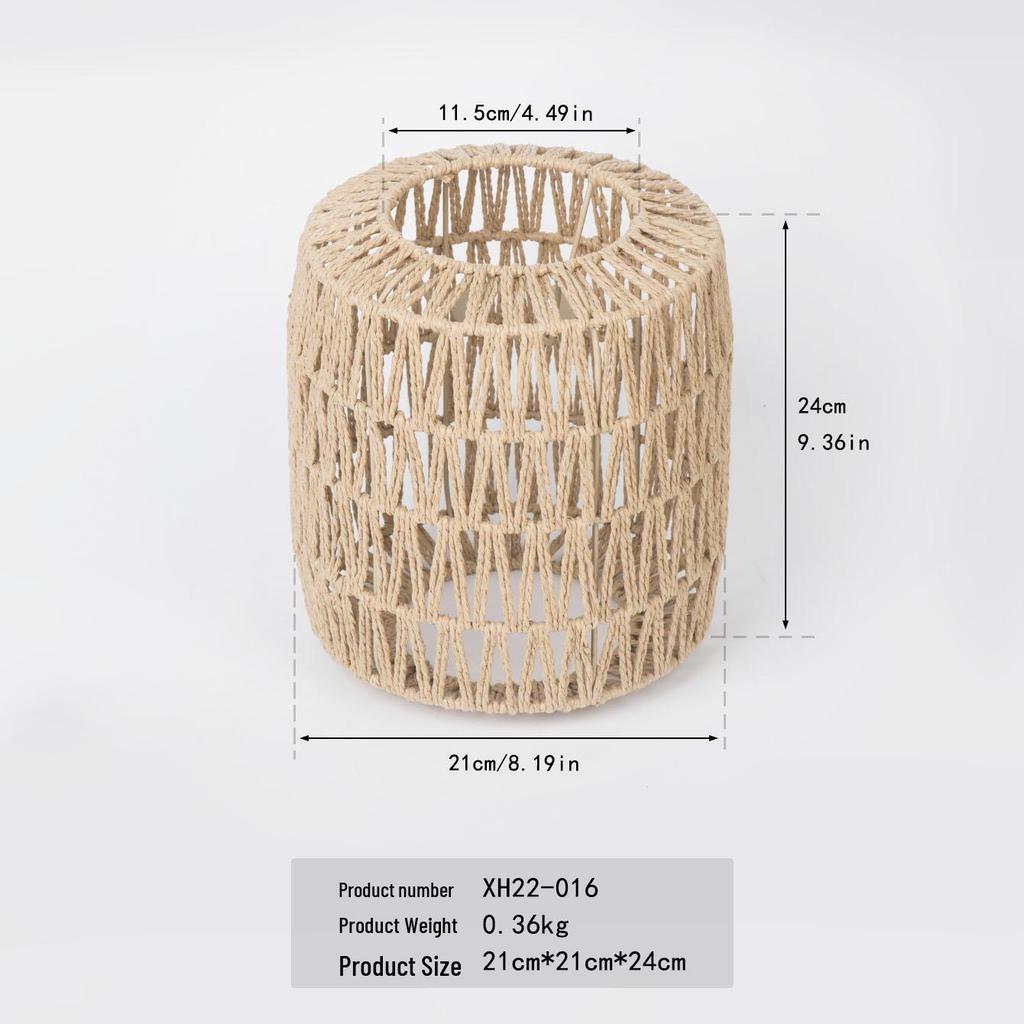 Handmade Woven Pendant Lampshades for Restaurants and Homestays