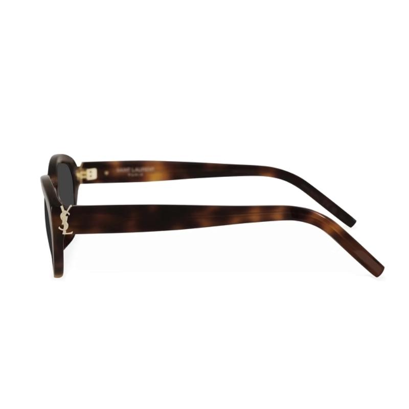 Saint Laurent Classic Logo Irregular Frame Sunglasses Unisex sunglasses Tortoise M148/F003