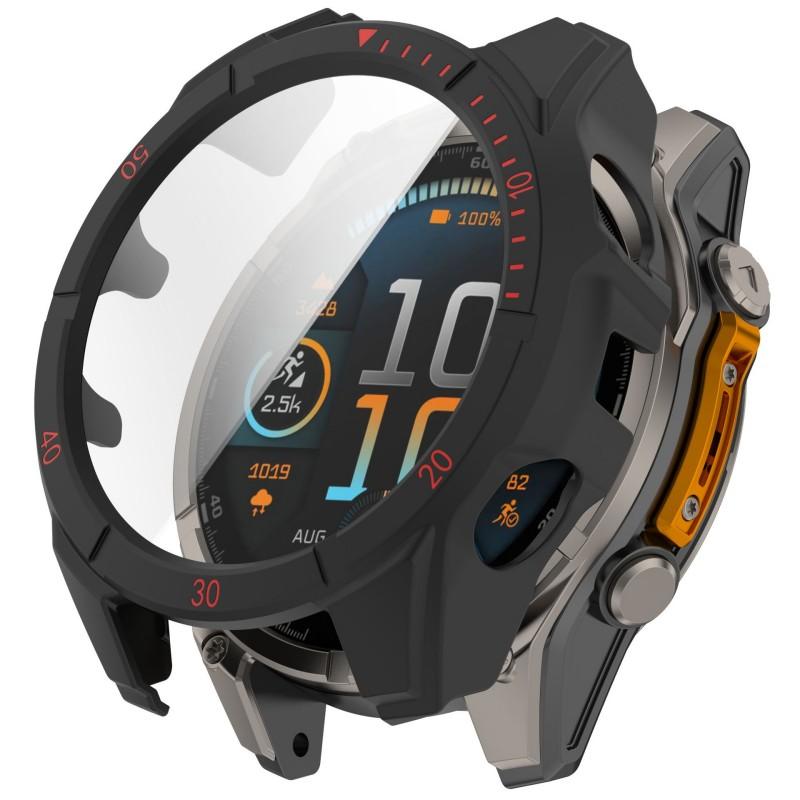 Чехол-бампер из ПК + закаленное стекло для умных часов Garmin Descent Mk3i 51 мм, защитный корпус, аксессуары