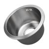 Kitchen Sink Undermount 304 Stainless Steel Single Bowl Mini Round Sink with Strainer 28cm Outer