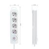 Tm Electron Multiprise 4 Prises Avec Interrupteur, Blanc - TMUAD204WH