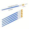 10Pcs Painting Brushes Set Art Round Flat Hair Nylon Hair Paint Brush for Oil Acrylic Watercolor Kids/Artists/Beginners/Students