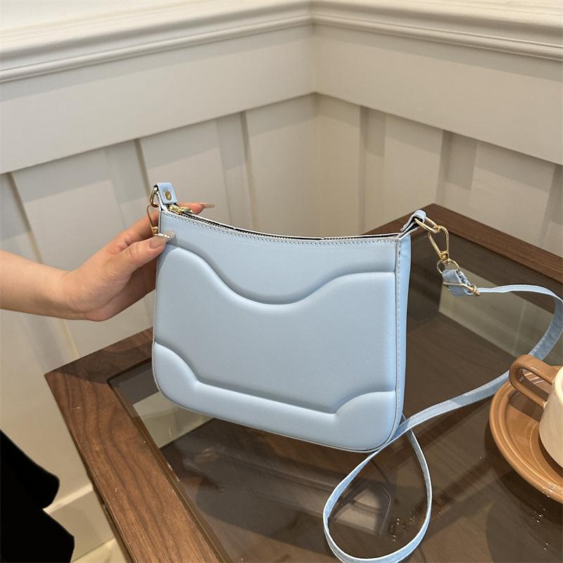 Женская сумка на цепочке, сумка через плечо, текстура, ПУ, маленькая квадратная сумка, персонализированная, с углублением, ниша, универсальная сумка