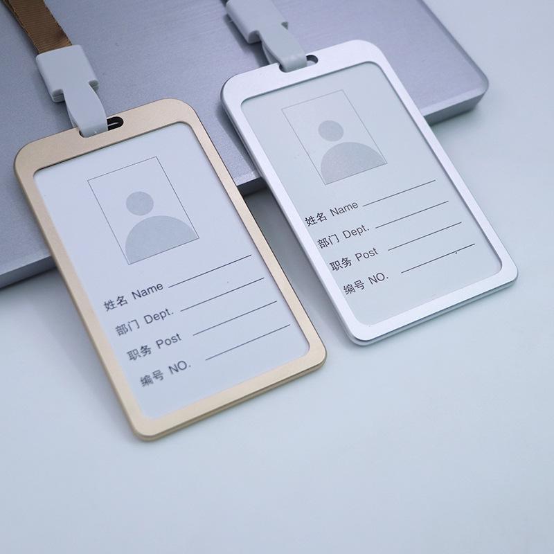 Алюминиевый держатель для ID-карты с ремешком