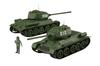 Fujimi Model Special World Armor Series Soviet Medium Tank Plastic Model SWA34 Gray 1/76 No.34 T-34/85 (2-Car Set)