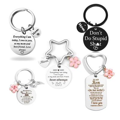 Подарок на День матери из титановой стали с лазерной гравировкой